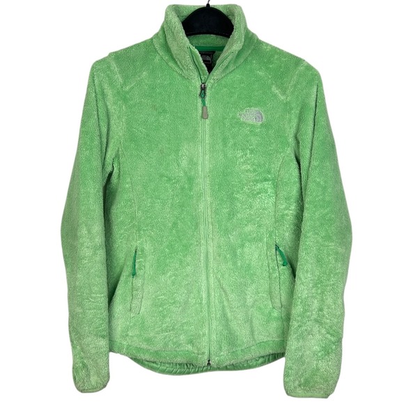The North Face Jackets & Blazers - The‎ North Face Plush Fleece Jacket Womens S Monkey Fleece Fuzzy Full Zip Green